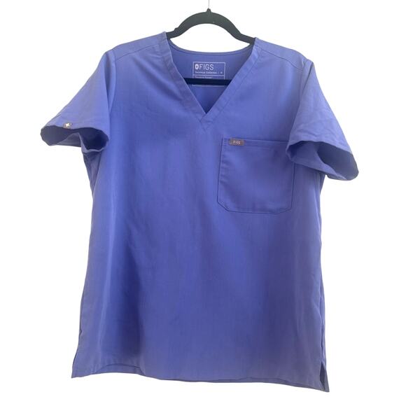 Figs Purple Size Medium Scrub Top - Picture 1 of 7